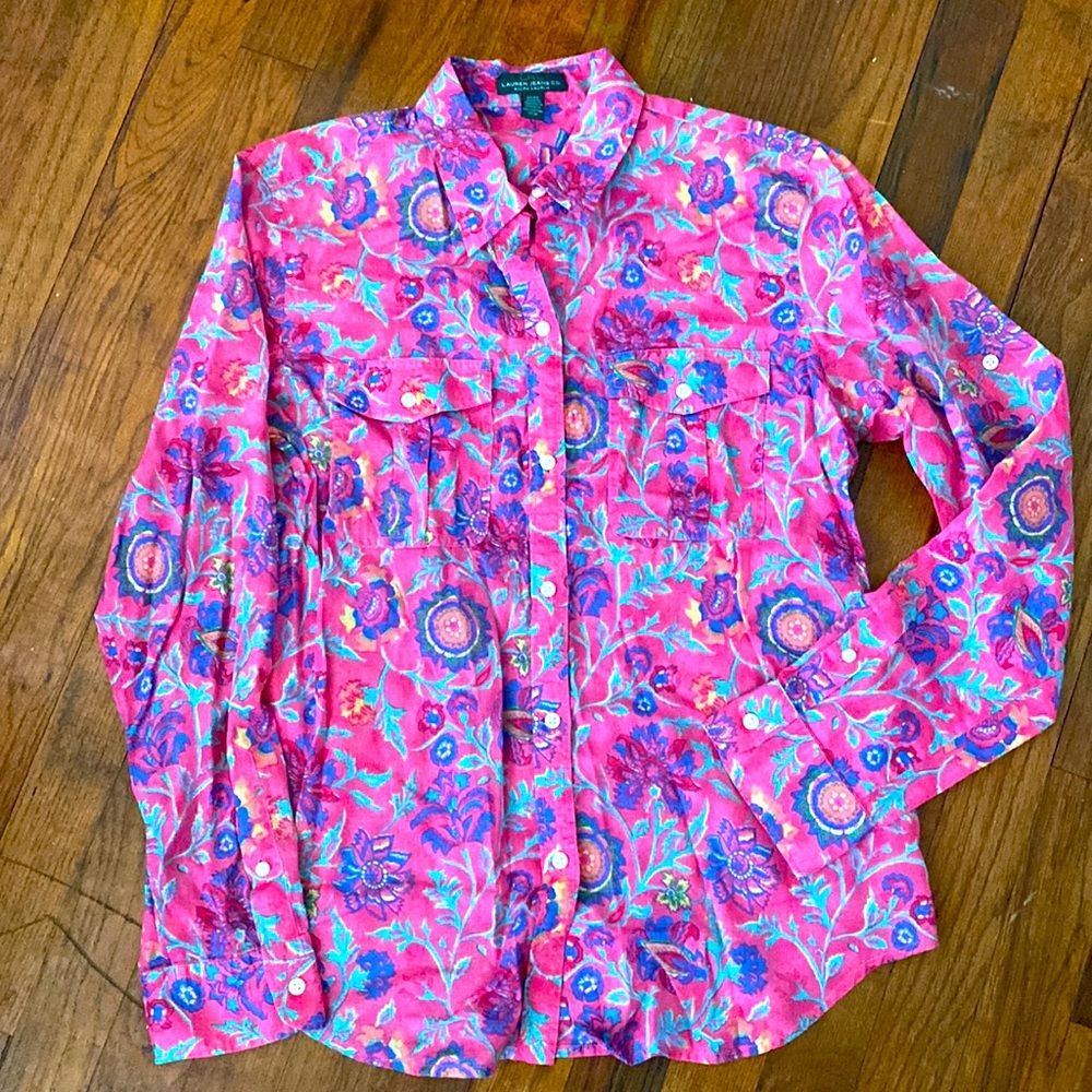 Lauren Jeans Co. Paisley Button Down